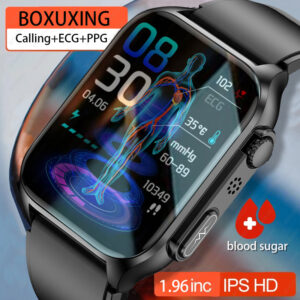 2023 New Blood Glucose Smart Watch Men Bluetooth Call Watches Thermometer Heart Rate Sleep Monitoring Sport medium