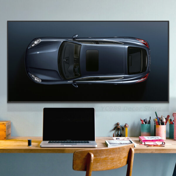 Modern Luxury Sports Car Posters and Prints Large Size Racing Canvas Painting Supercar Wall Art for 3