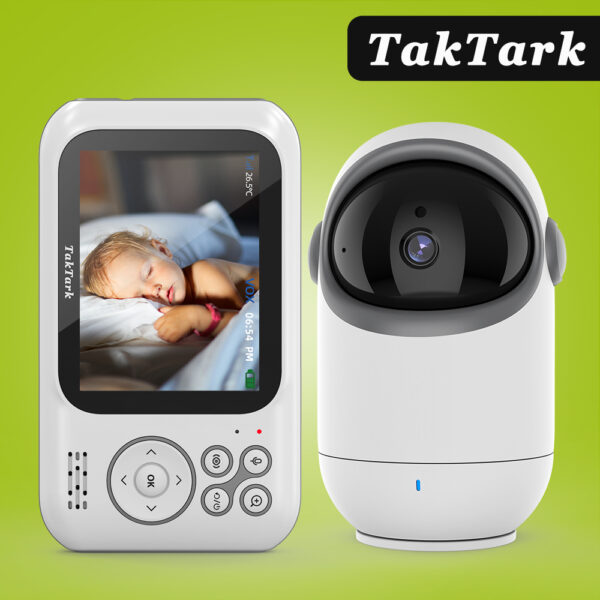 3 2 Inch Video Baby Monitor With Pan Tilt Camera Wireless Security Night Vision Temperature Monitoring