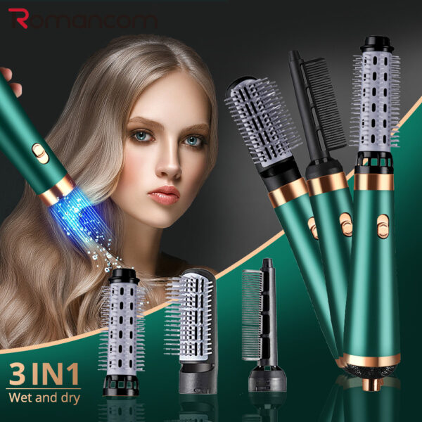 3 in 1 Comb Professional Hair Dryer With Flyaway Attachment Hair Dryers Multifunction Salon Style Tool