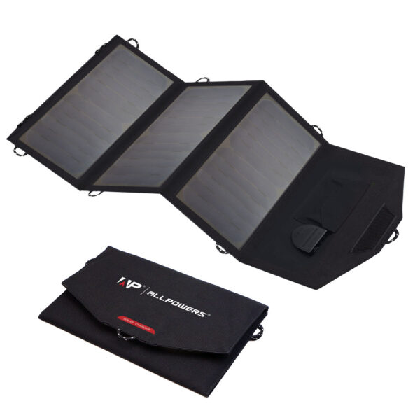 ALLPOWERS Flexible Foldable Solar Panel 5V 18V High Efficience Solar Battery Charger 21W Solar Phone Charger