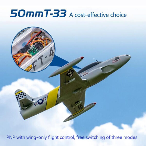 Blue Arrows Hobby 64mm Ducted Fan EDF Jet F86 PNP T 33 Model Fixed wing Remote 4
