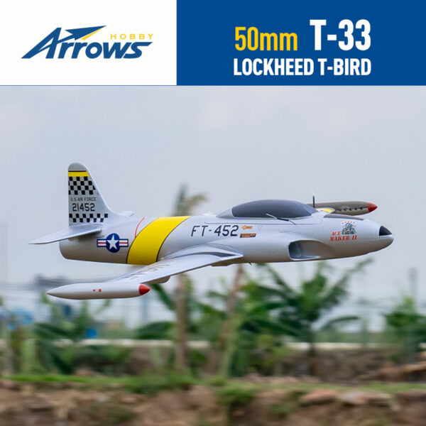 Blue Arrows Hobby 64mm Ducted Fan EDF Jet F86 PNP T 33 Model Fixed wing Remote