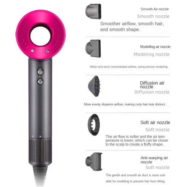 Leafless Hair Dryer Negative Ion hair care Professinal Quick Dry 220V Home Powerful Hairdryer Constant Anion