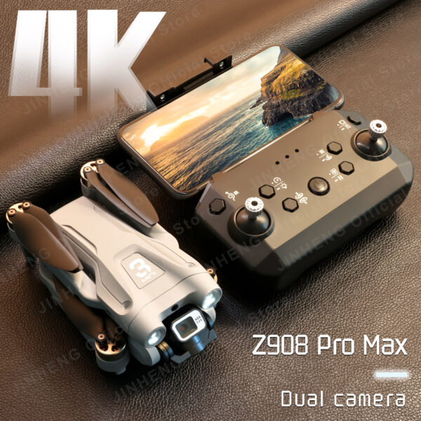 MINI Z908Pro Max Dual4K ESC Professional Drone WIFI FPV Obstacle Avoidance Brushless Four Axis Folding Rc