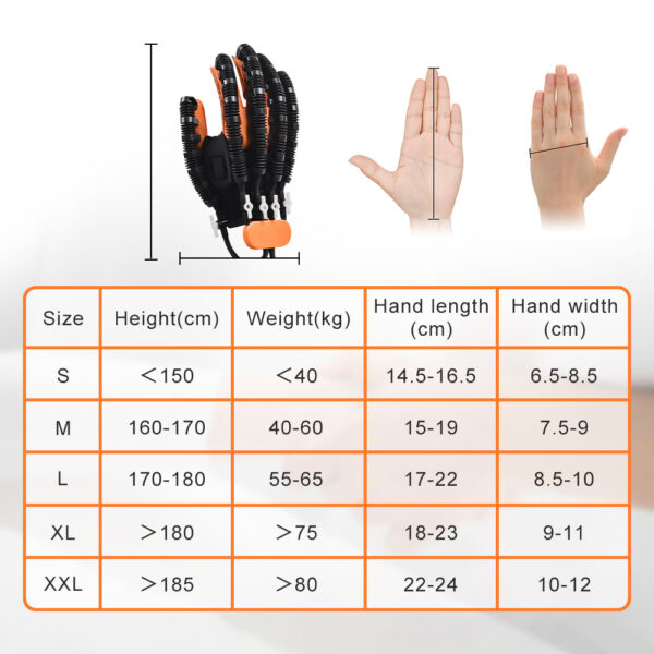 Protable Rehabilitation Robot Gloves Stroke Hemiplegia Cerebral Infarction Training Device Finger Exerciser Hand Function Recove 5